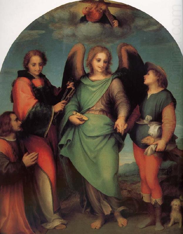 Andrea del Sarto Rafael Angel of Latter-day Saints and the great Leonard, with donor china oil painting image
